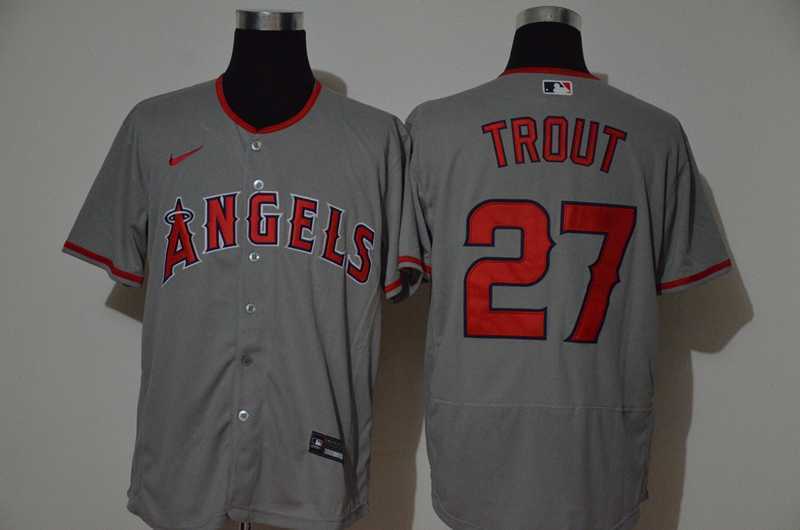 Angels 27 Mike Trout Gray 2020 Nike Flexbase Jersey,We sell and wholesale Angels 27 Mike Trout Gray 2020 Nike Flexbase Jersey on line form chian!